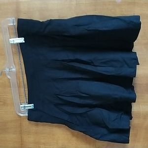 Black mini skirt